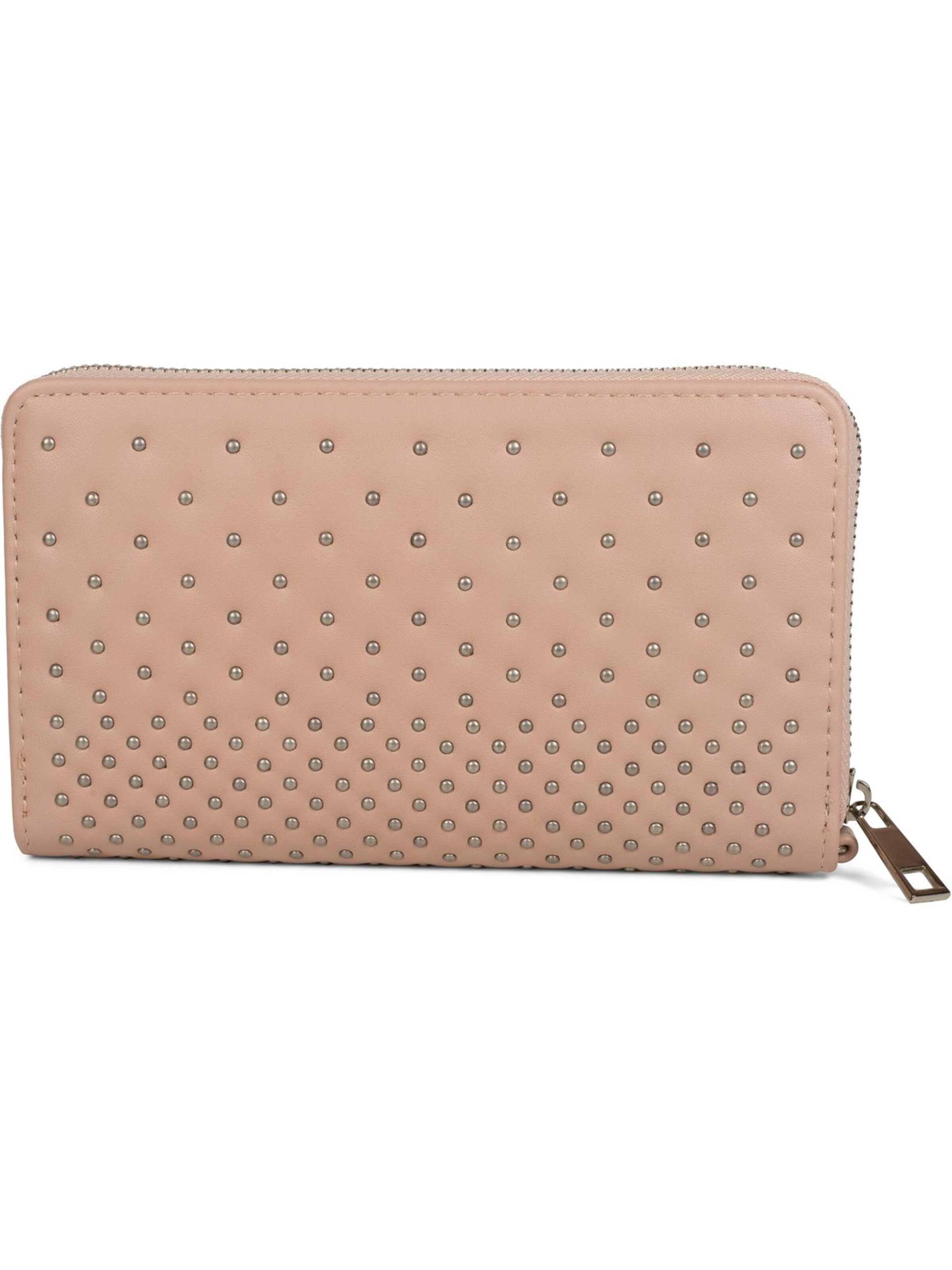 styleBREAKER Wallet 'Geldbörse mit kleinen Kugelnieten' in Pink: front