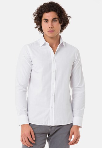 Redbridge Regular fit Zakelijk overhemd 'Milo' in Wit: voorkant