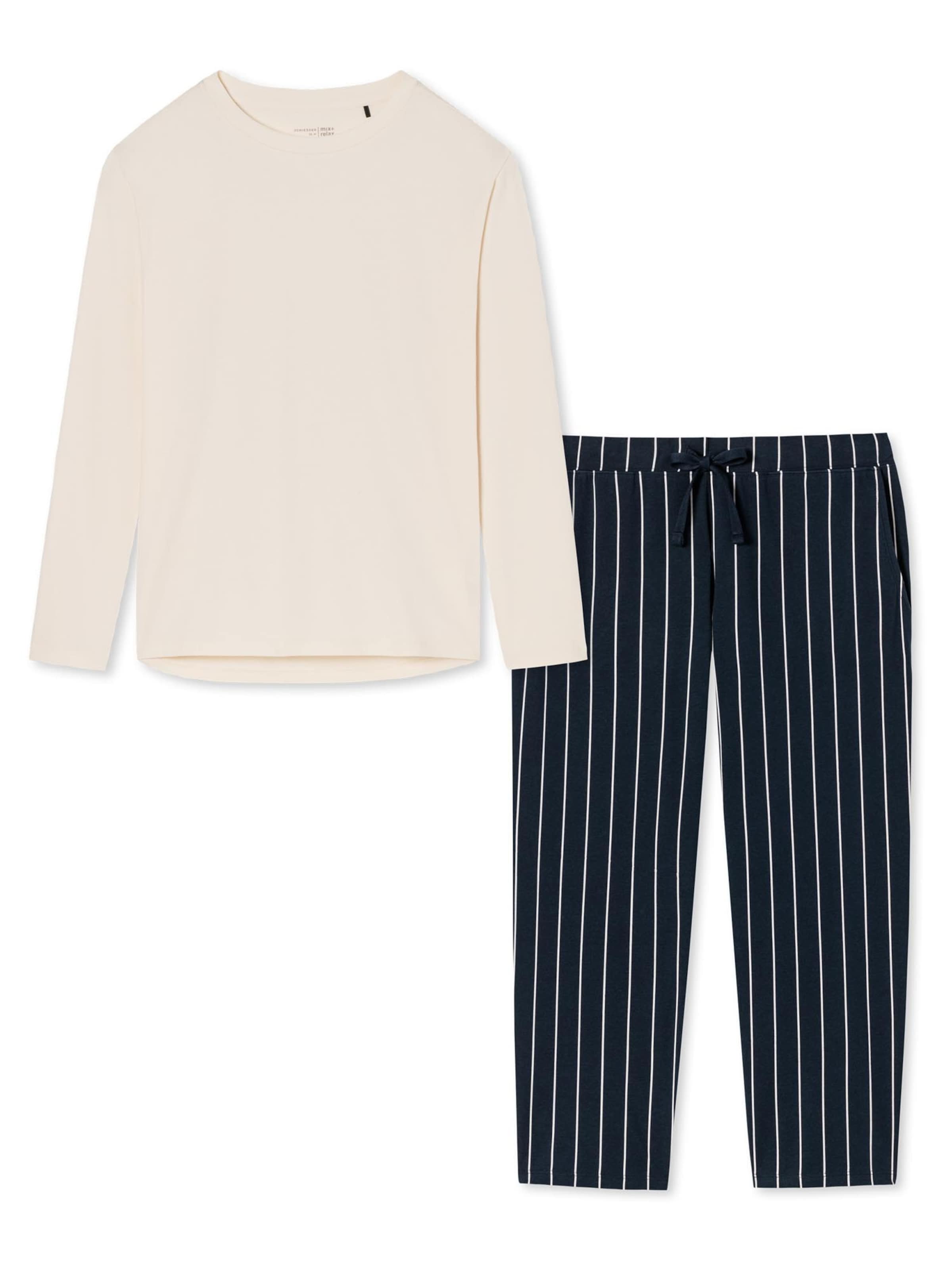 SCHIESSER Pajama 'Organic Cotton' in Mixed colors: front