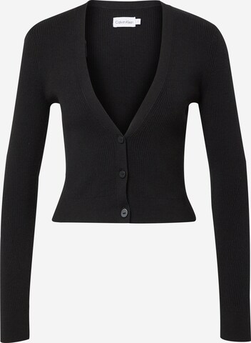 Calvin Klein - Casaco de malha em preto: frente