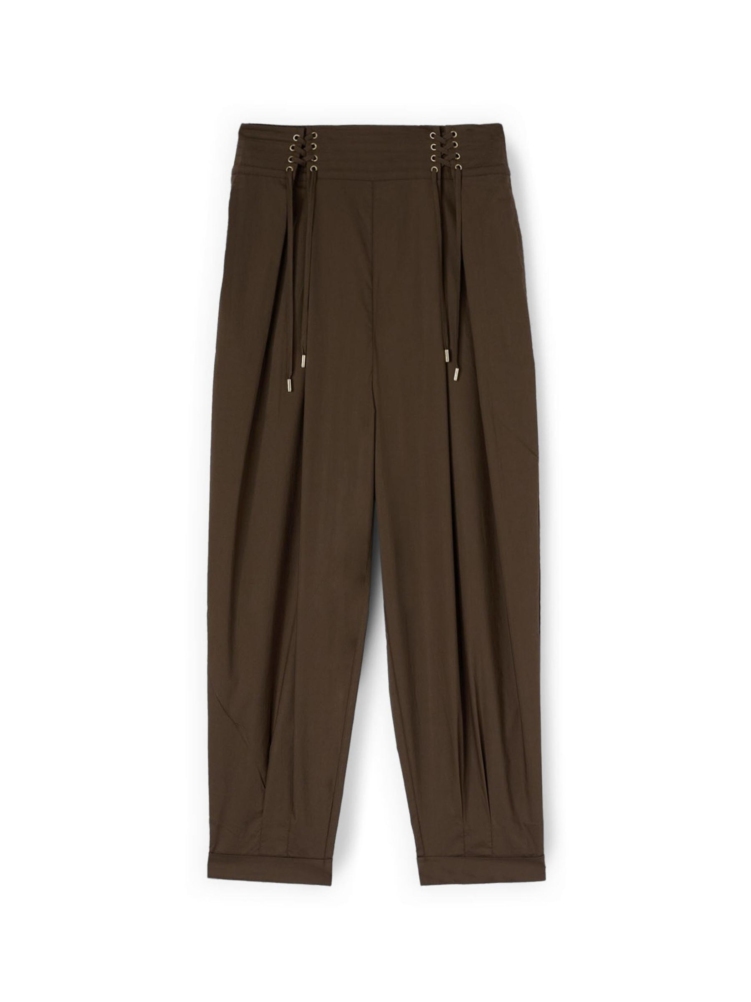 Baggy Pantalon MOTIVI en marron : devant