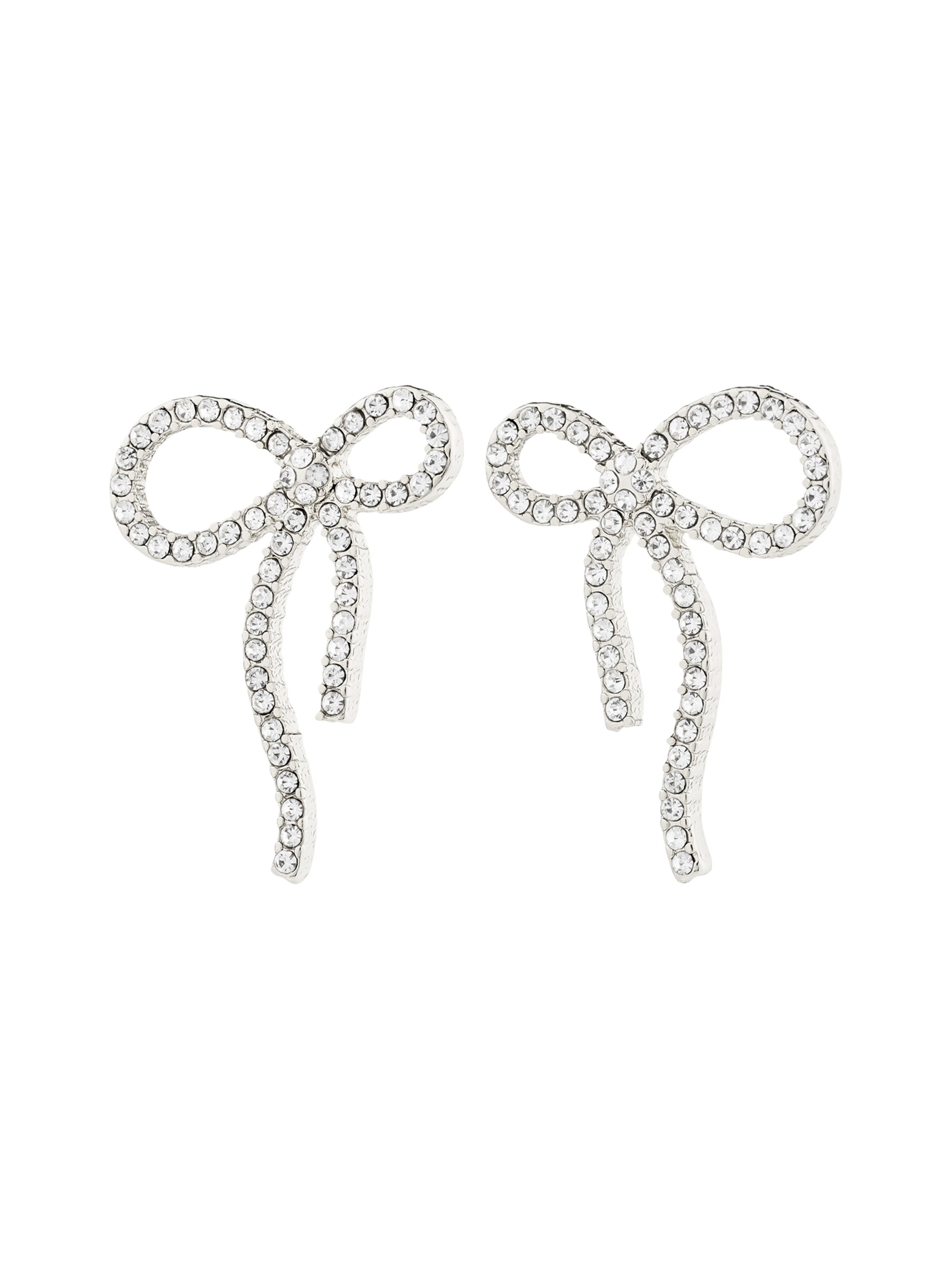 Pilgrim Náušnice 'Jolanta' - Strieborná: predná strana