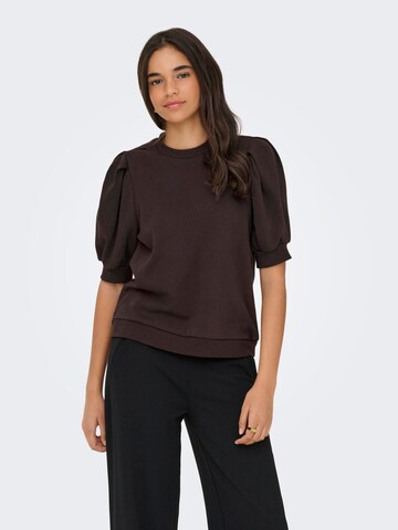 ONLY Sweatshirt in Brown: front