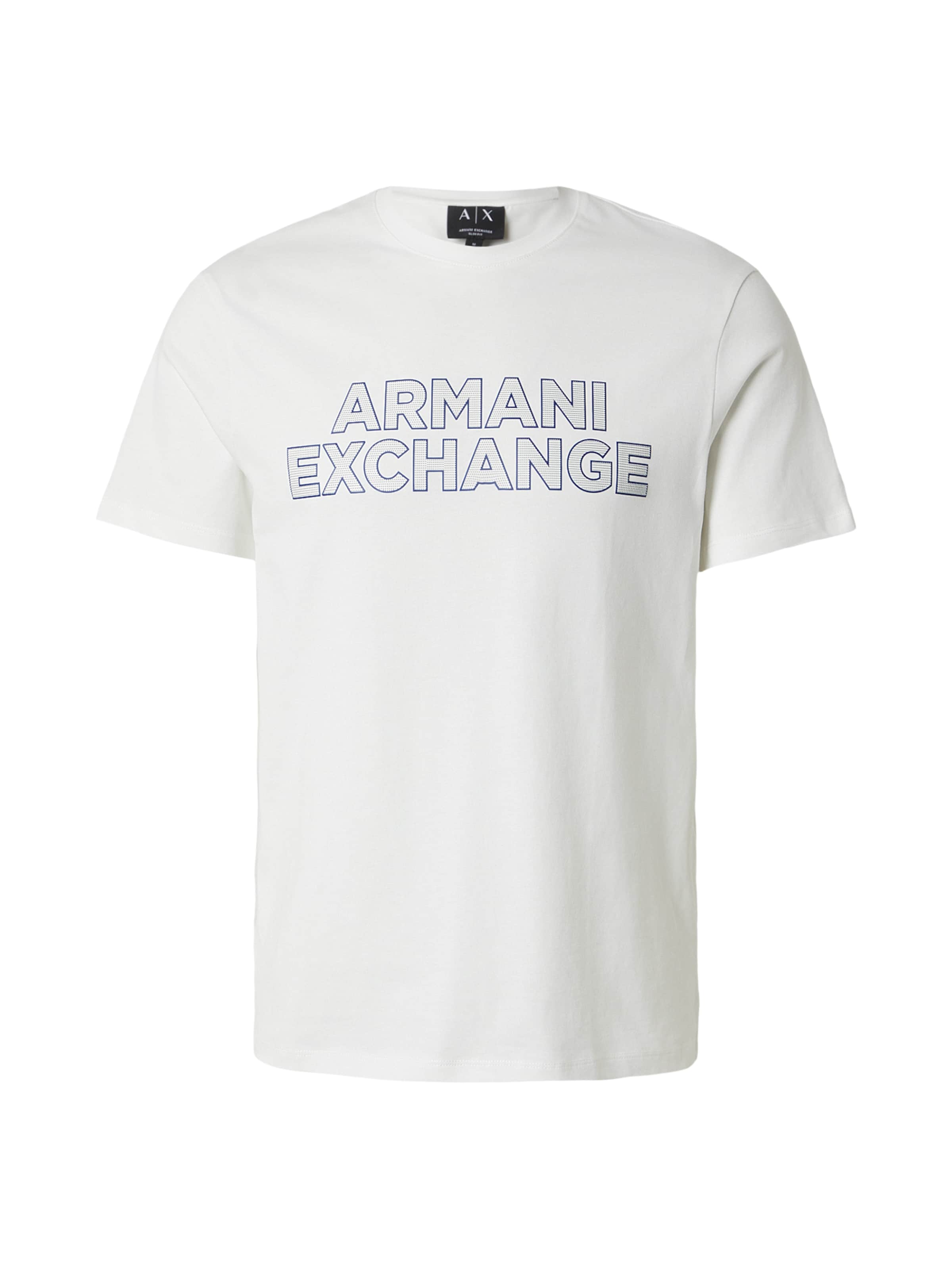 Tricou de la ARMANI EXCHANGE pe alb: față