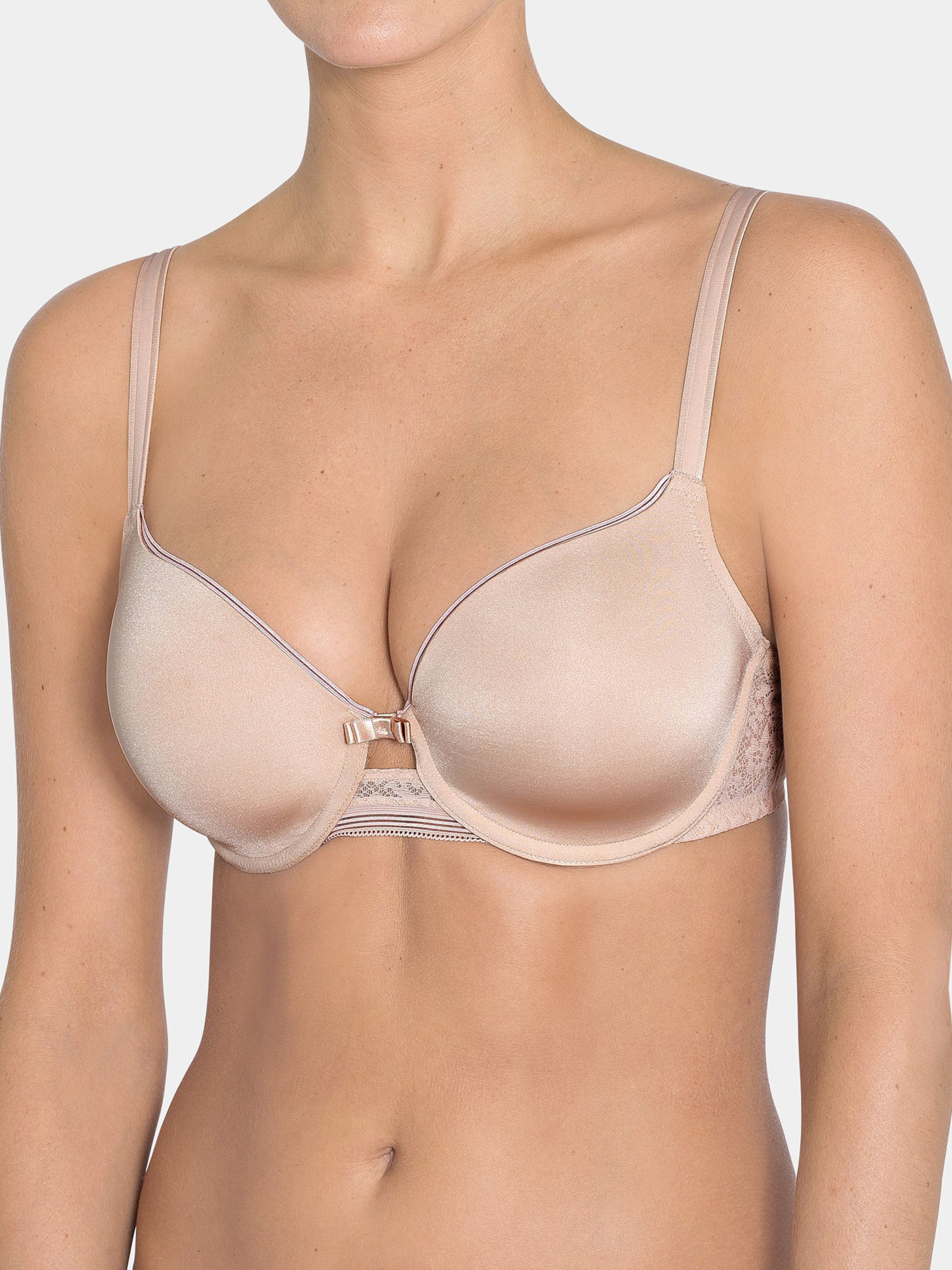 TRIUMPH T-shirt BH ' Beauty-Full Essential ' in Beige: voorkant