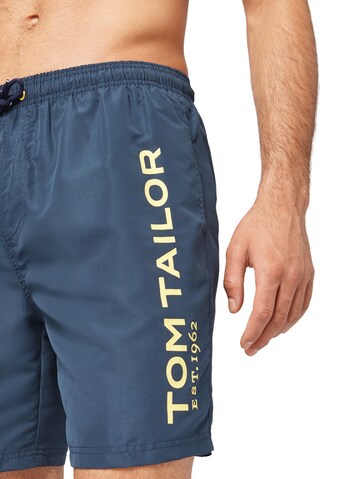 TOM TAILOR Zwemshorts 'Jeremy' in Blauw