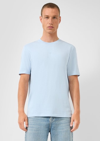 T-Shirt QS en bleu : devant