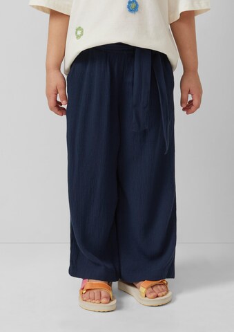 Wide Leg Pantalon s.Oliver en bleu : devant