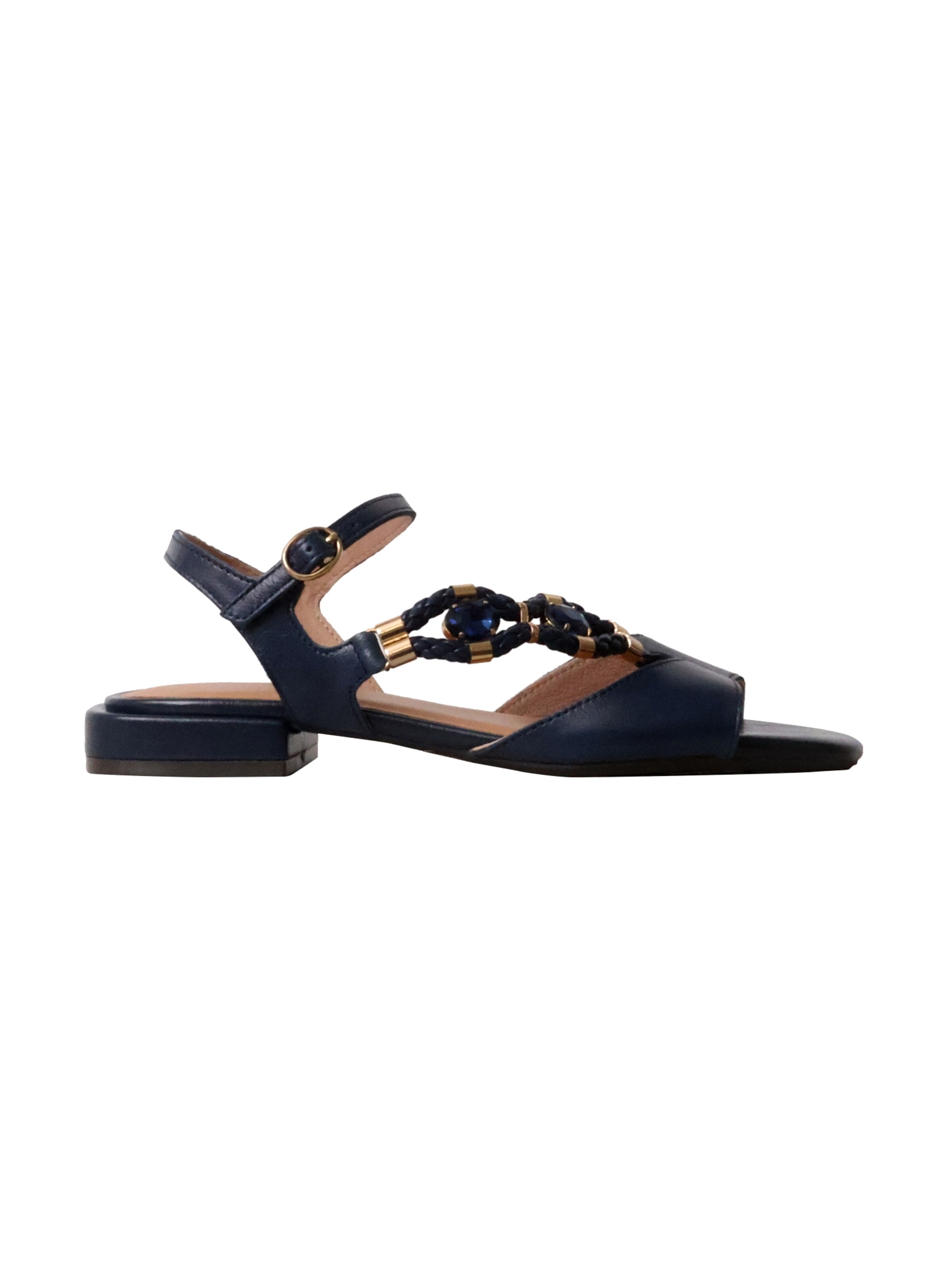 Emilie Karston Sandale 'Clemence Ledersandalen' in Blau