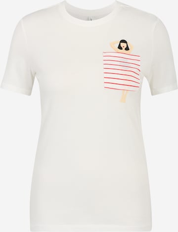 Only Tall T-Shirt 'POLLY' in Weiß: predná strana