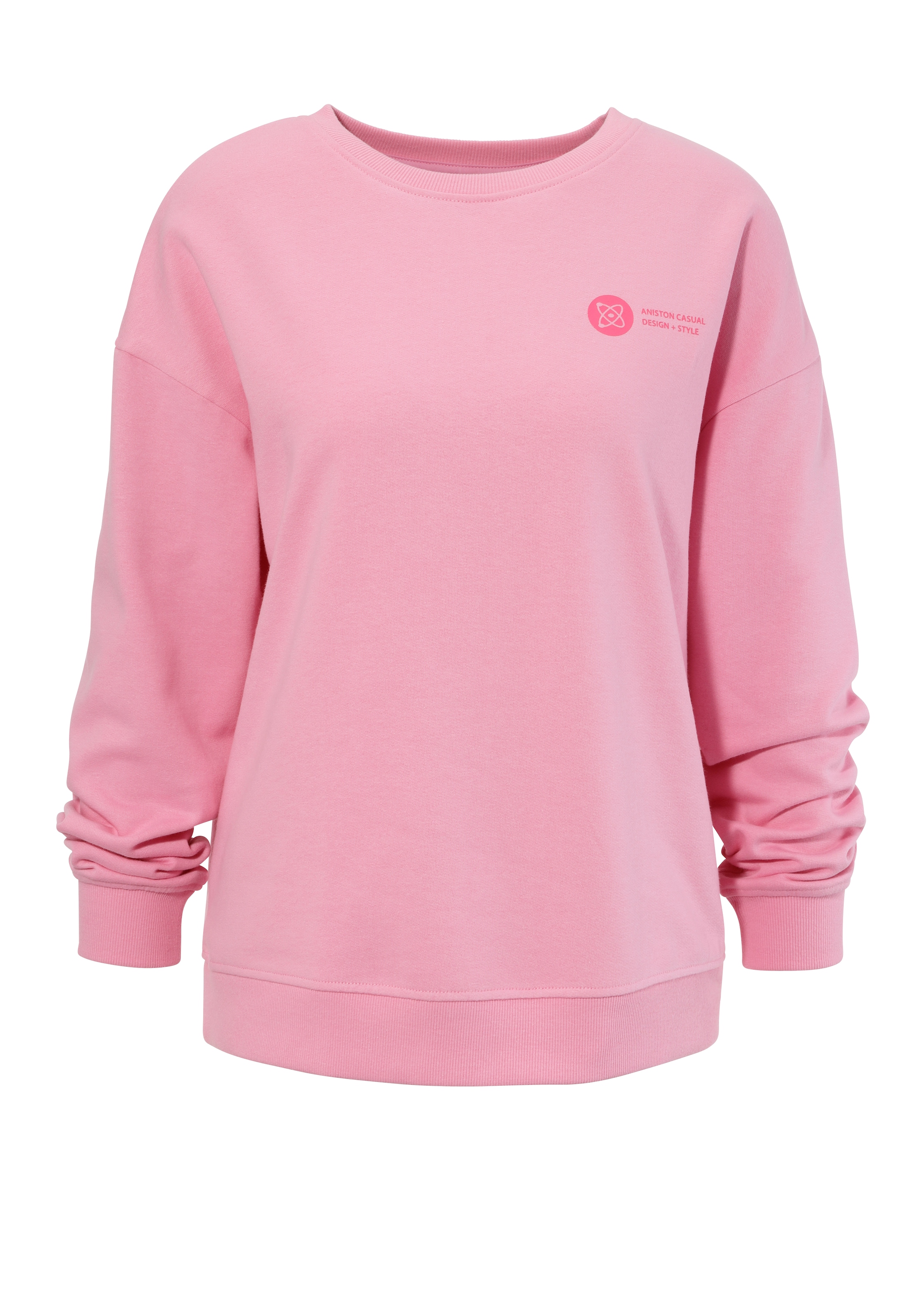 Aniston CASUAL Sweatshirt in Pink: Vorderseite