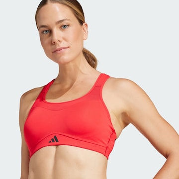 ADIDAS PERFORMANCE Bustier Sport bh in Rood