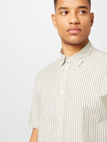 minimum Regular fit Button Up Shirt 'ERIC' in Grey