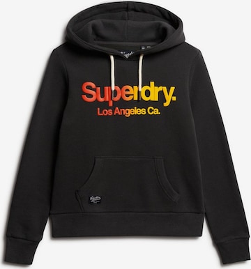 Sweat-shirt Superdry en noir : devant