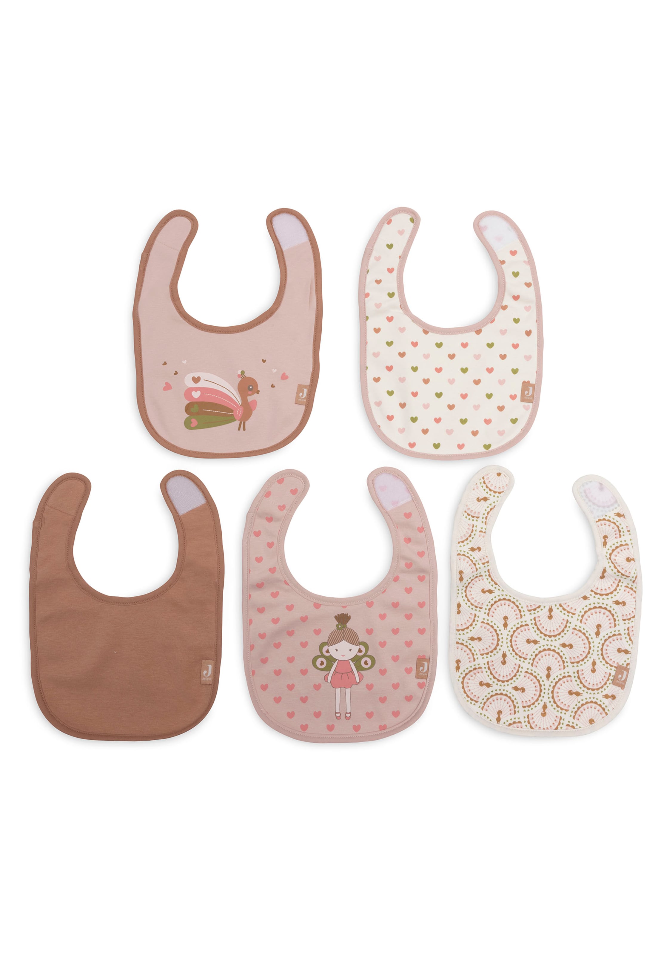 Jollein Bib in Mixed colours: front
