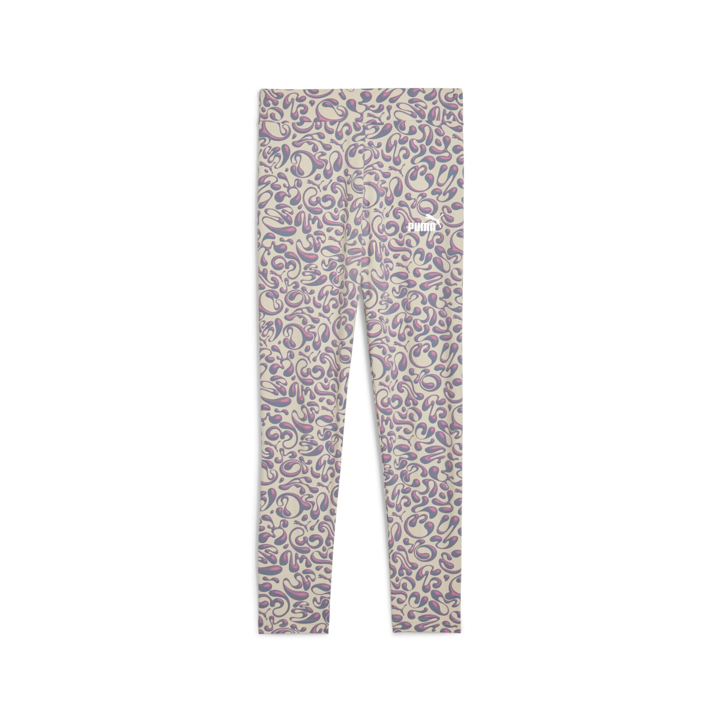 PUMA Skinny Leggings in White: front