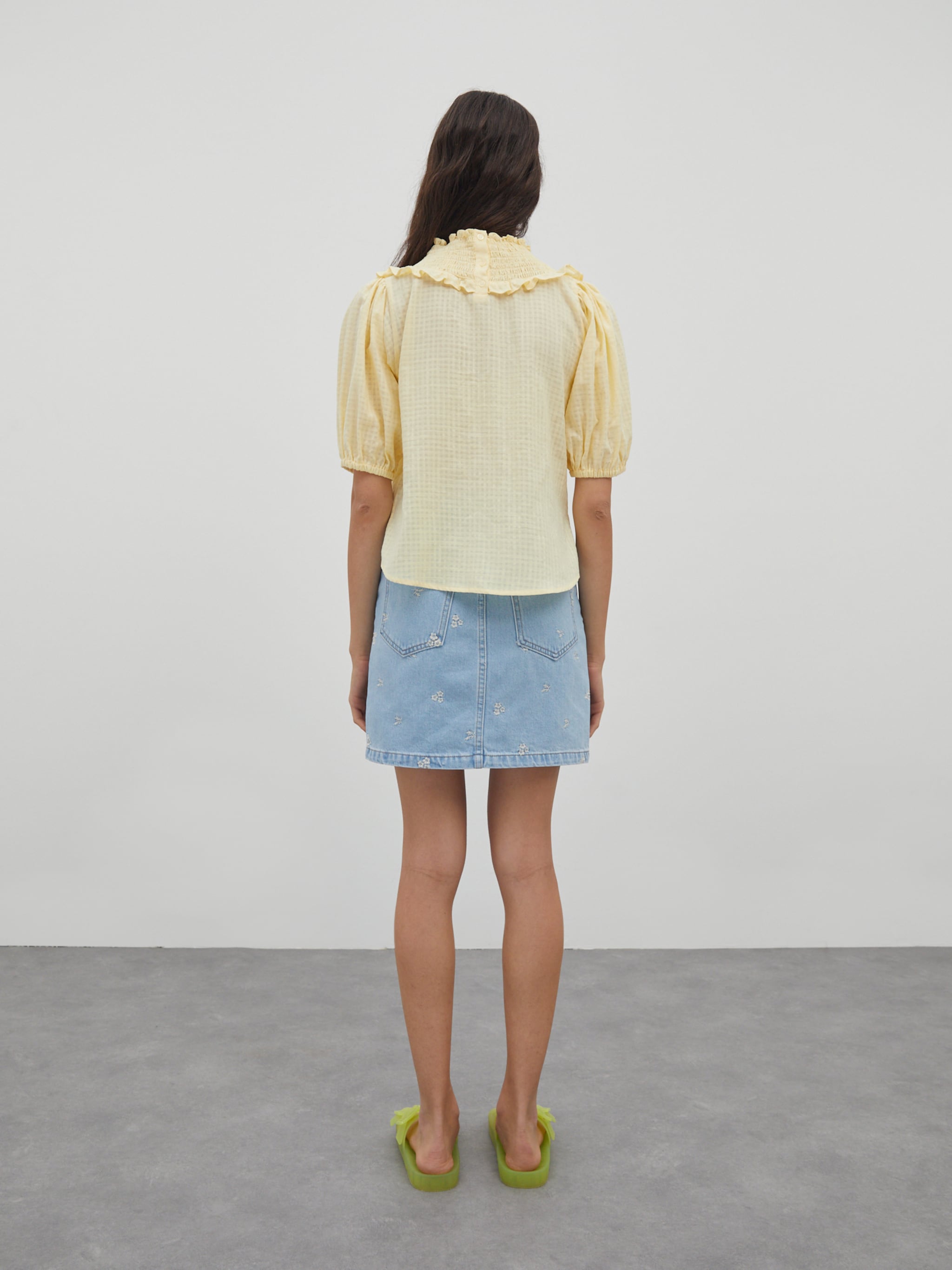 EDITED Producten Blouse 'Eila' Lichtgeel