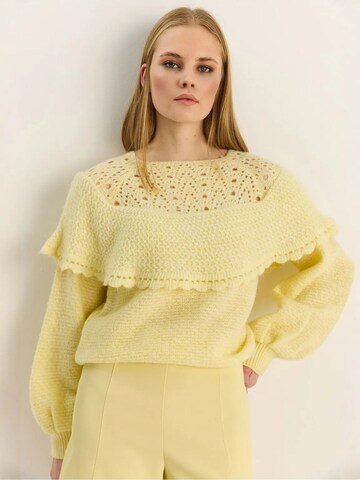 Bianco Lucci Trui 'Pullover' in Geel
