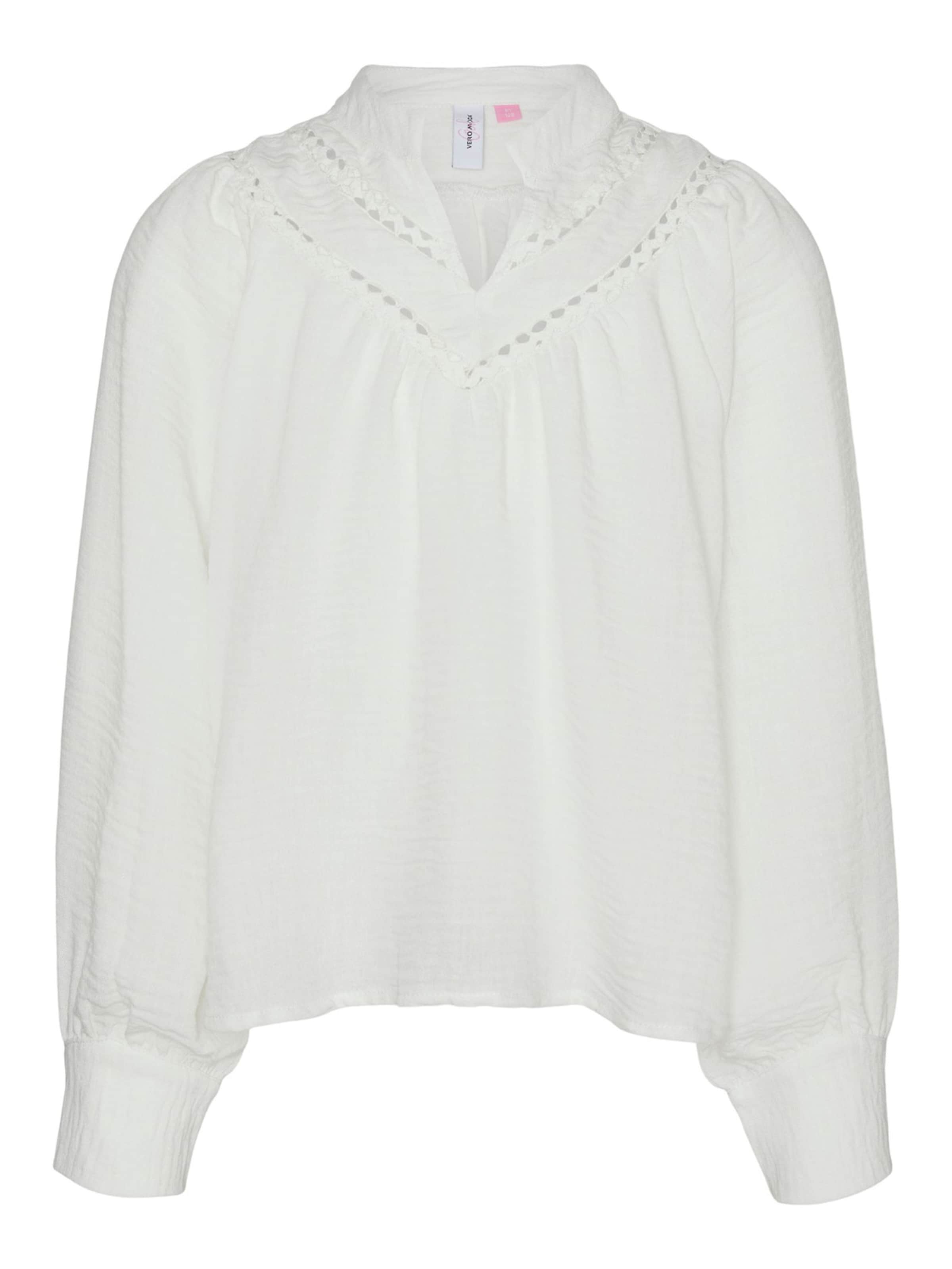 Vero Moda Girl Bluse 'CHRIS' i hvid: forside