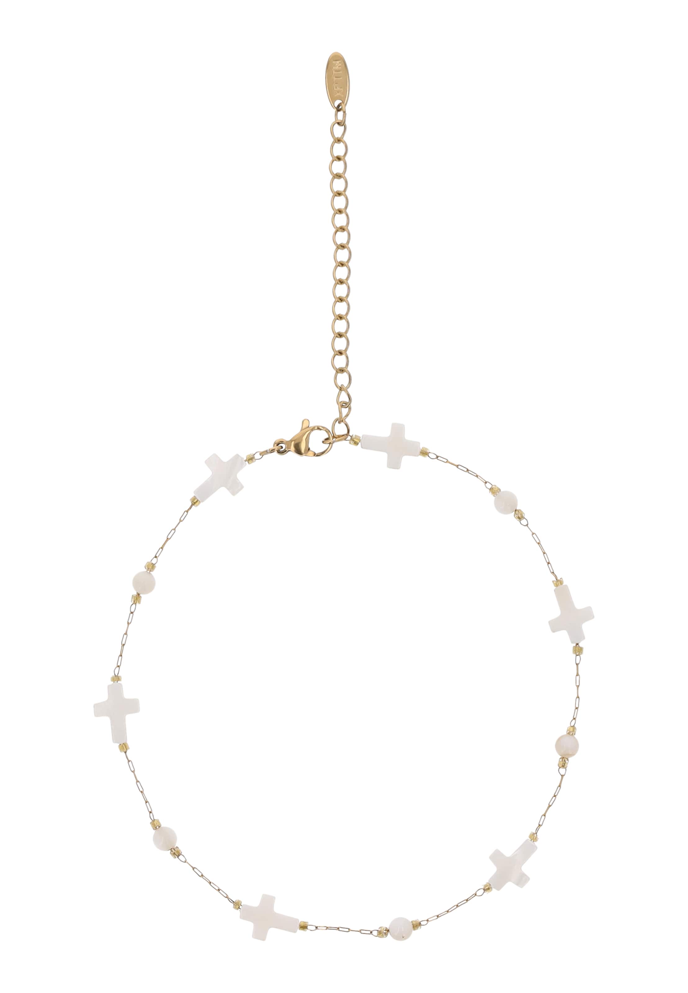 Bracelet myMo ROCKS en blanc : devant