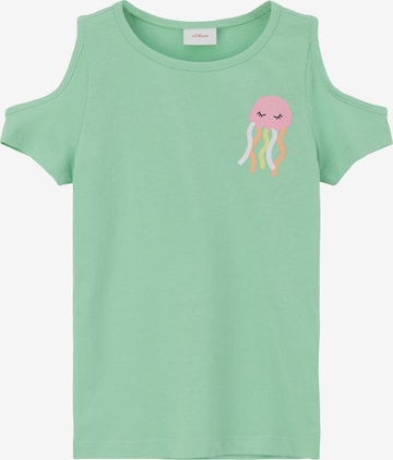 T-Shirt s.Oliver en vert : devant