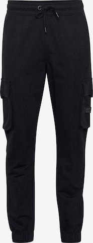 11 Project Tapered Cargo Pants 'Prsidone' in Black: front