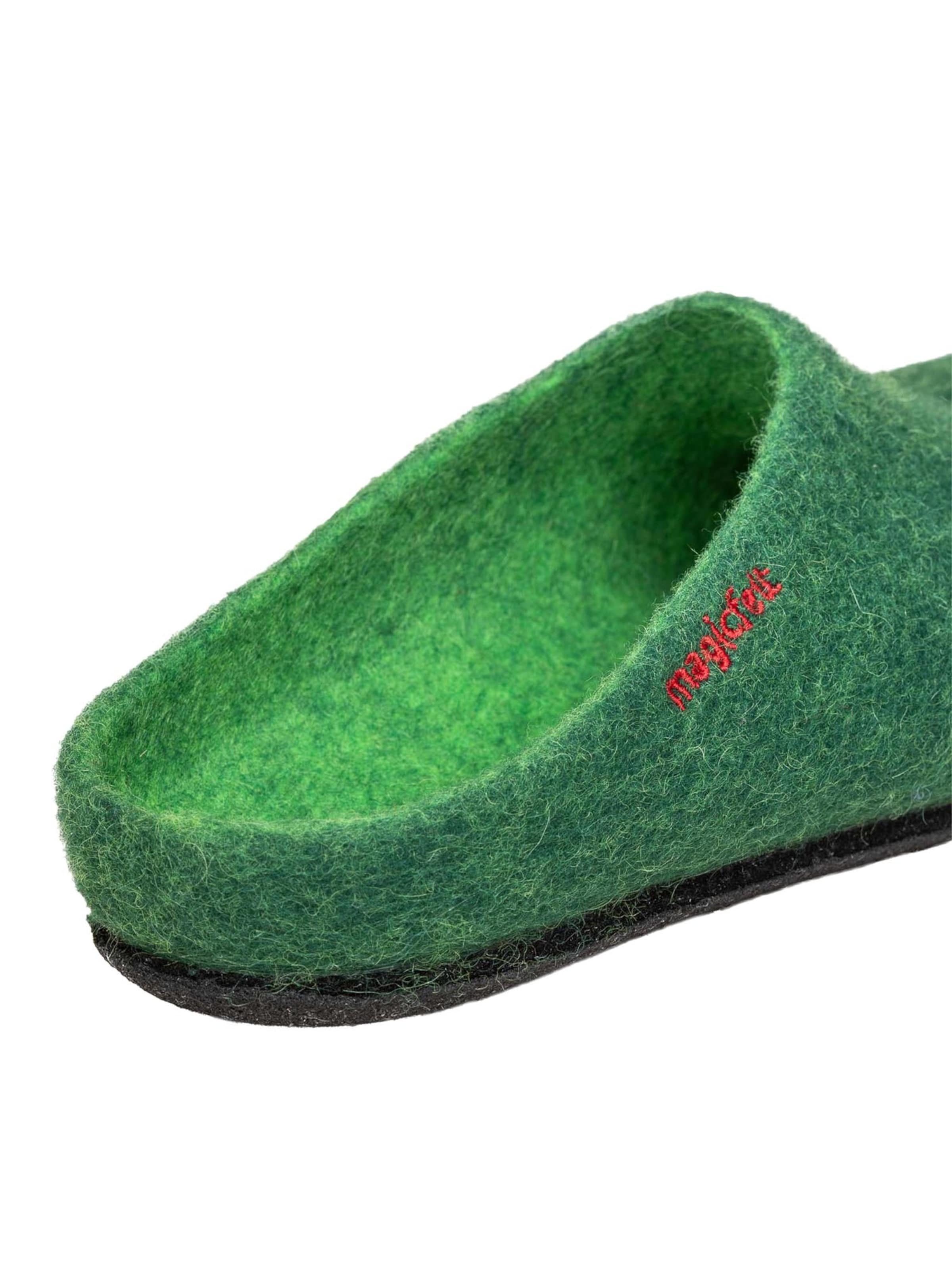 MagicFelt Slippers 'Filz' in Green