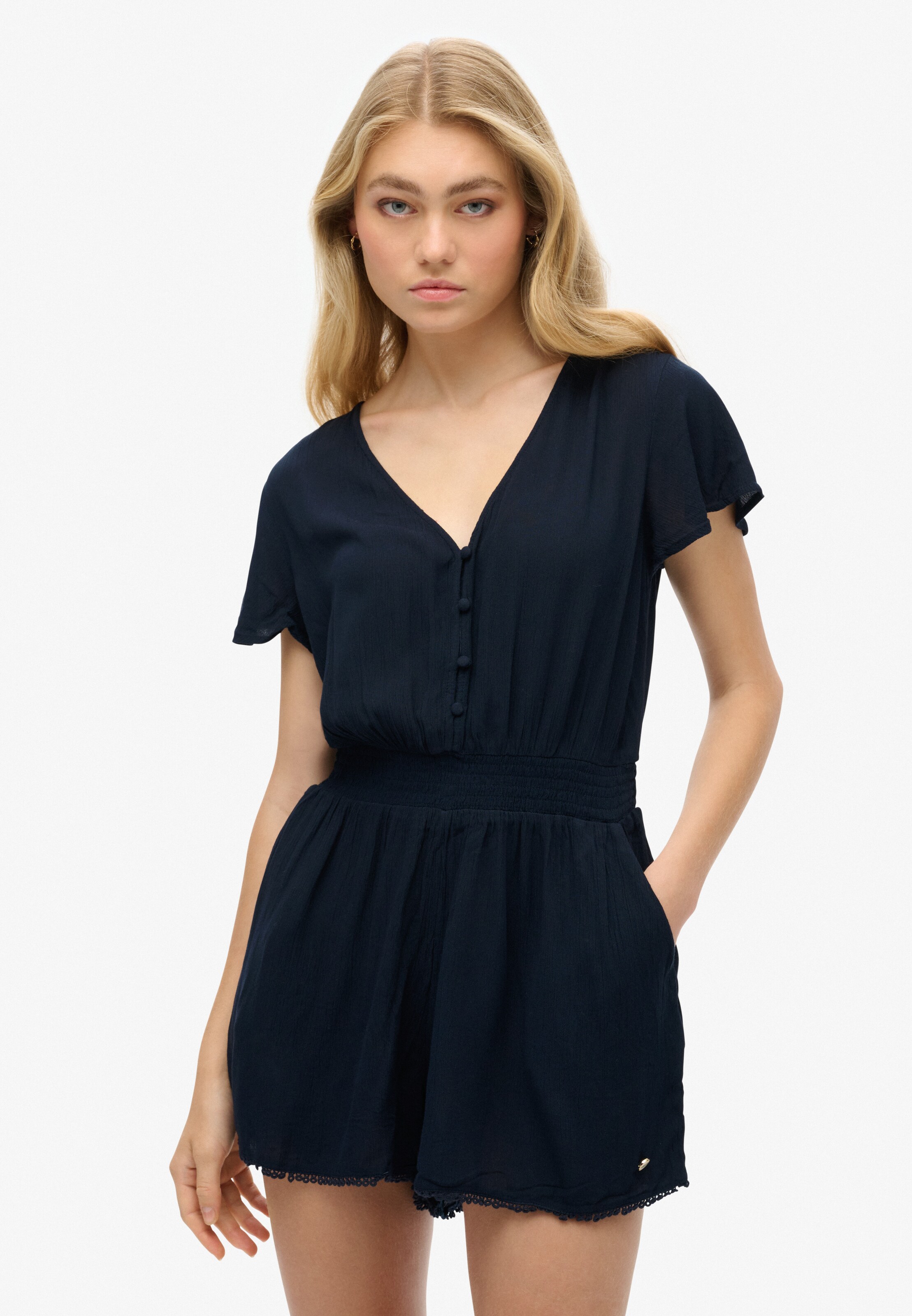 Superdry & Co Jumpsuit in Blue: front
