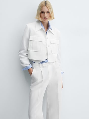 MANGO Between-Season Jacket 'Lugo' in White: front