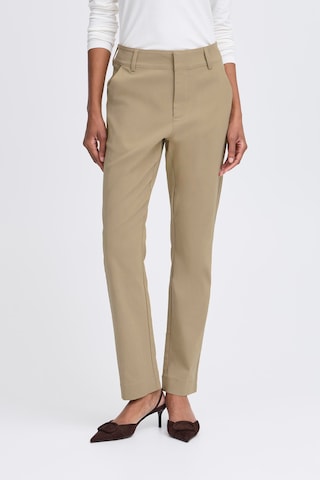 b.young - Slimfit Calças chino em bege: frente