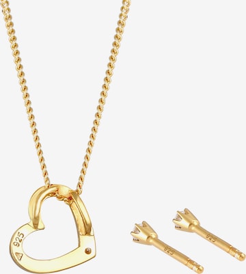 Elli DIAMONDS Schmuckset Herz in Gold