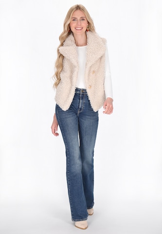 Gilet 'Fashion Look' IZIA en beige