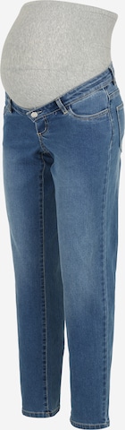 Vero Moda Maternity Tapered Jeans 'ZIA' in Blauw: voorkant