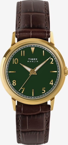 Montre à affichage analogique ' Marlin' TIMEX en marron : devant