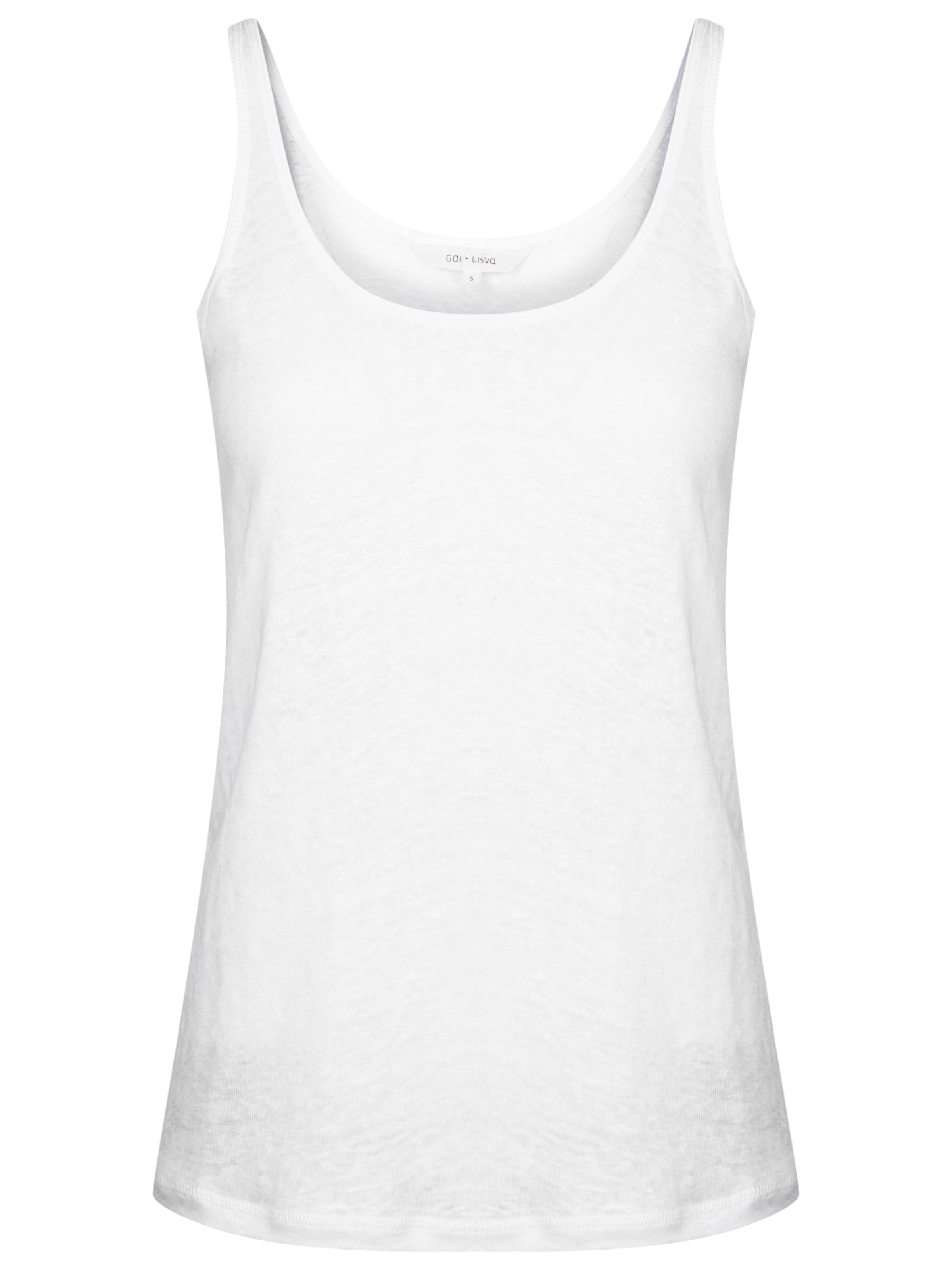 Maillot de corps ' Synne ' Gai+Lisva en blanc : devant