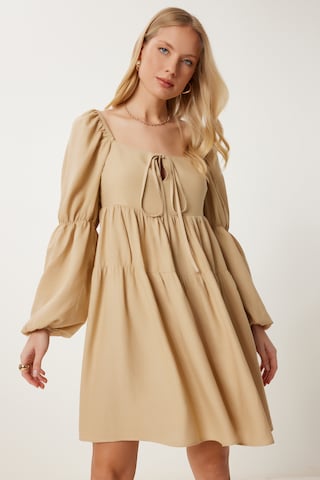 Happiness İstanbul Obleka | bež barva: sprednja stran