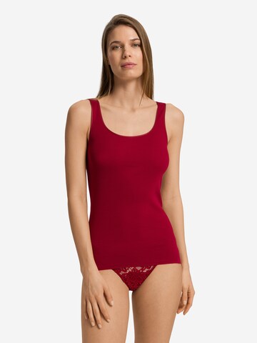 Haut ' Cotton Seamless ' Hanro en rouge : devant