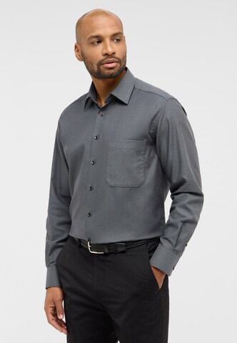 ETERNA Comfort fit Overhemd in Zwart: voorkant
