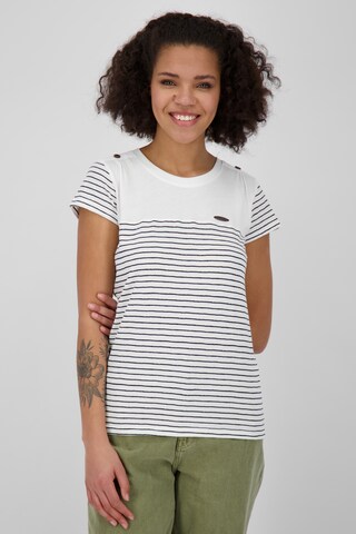 Alife and Kickin - Camisa 'Lio' em branco: frente