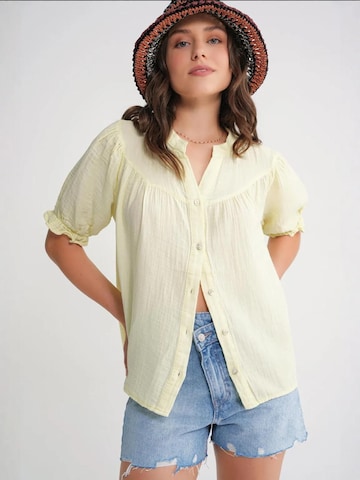 MixRay Blouse 'Hemden' in Yellow