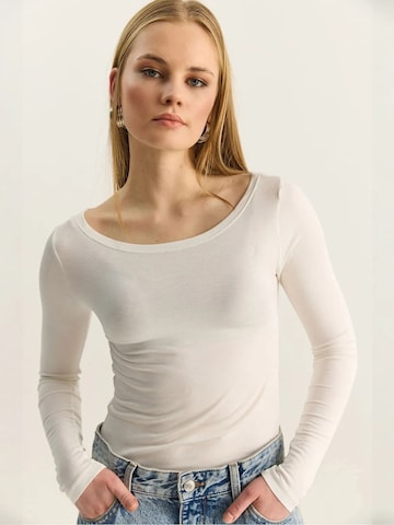 T-shirt Bianco Lucci en blanc