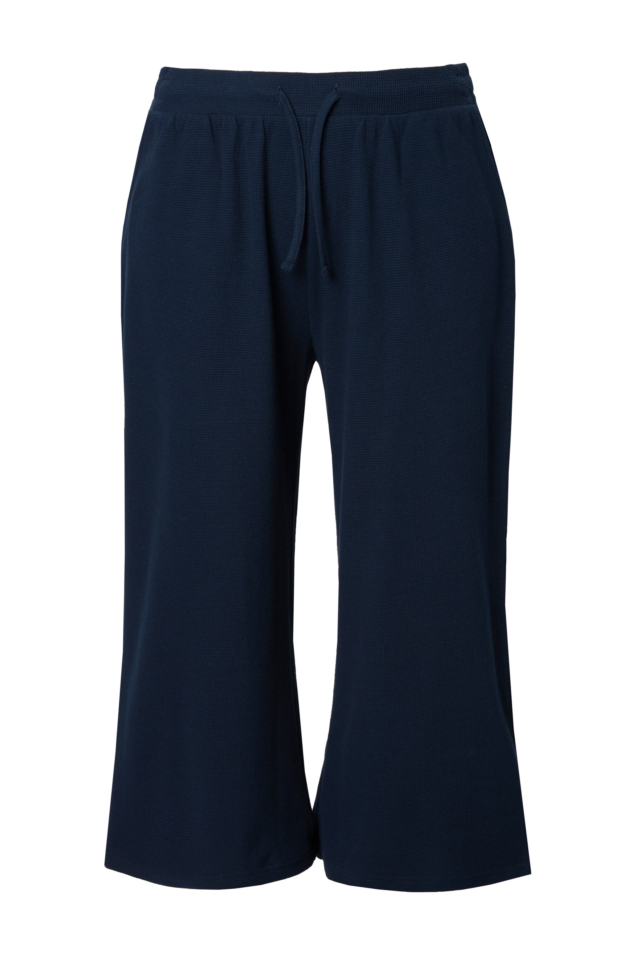 Ulla Popken Wide Leg Hose in Blau: Vorderseite