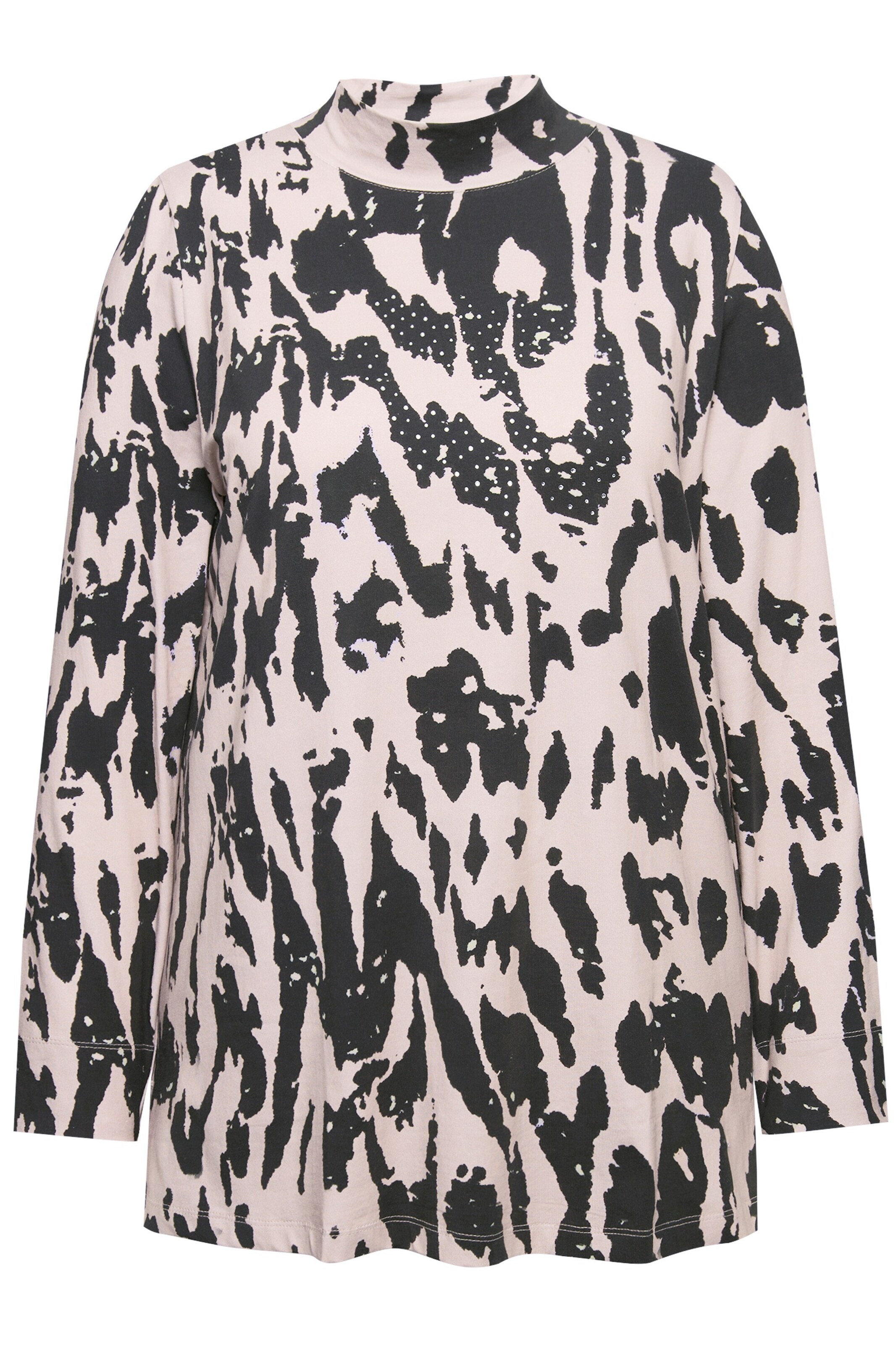 Ulla Popken Shirt in Zwart: voorkant