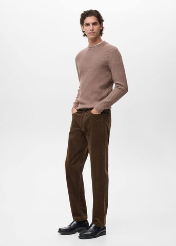 MANGO MAN Sweater 'Park' in Brown