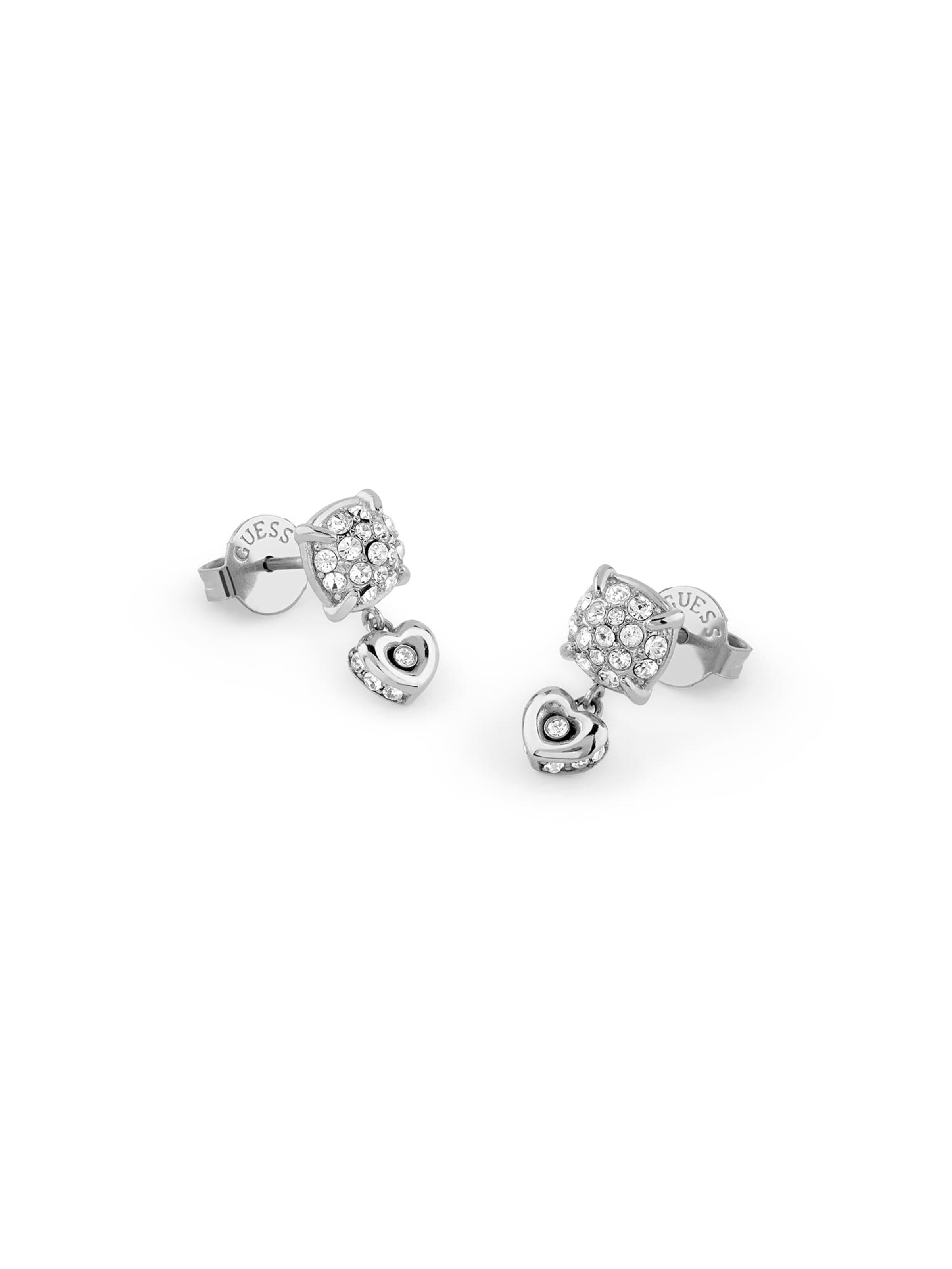 GUESS Ohrringe 'L.o.v.e.' in Silber: Vorderseite