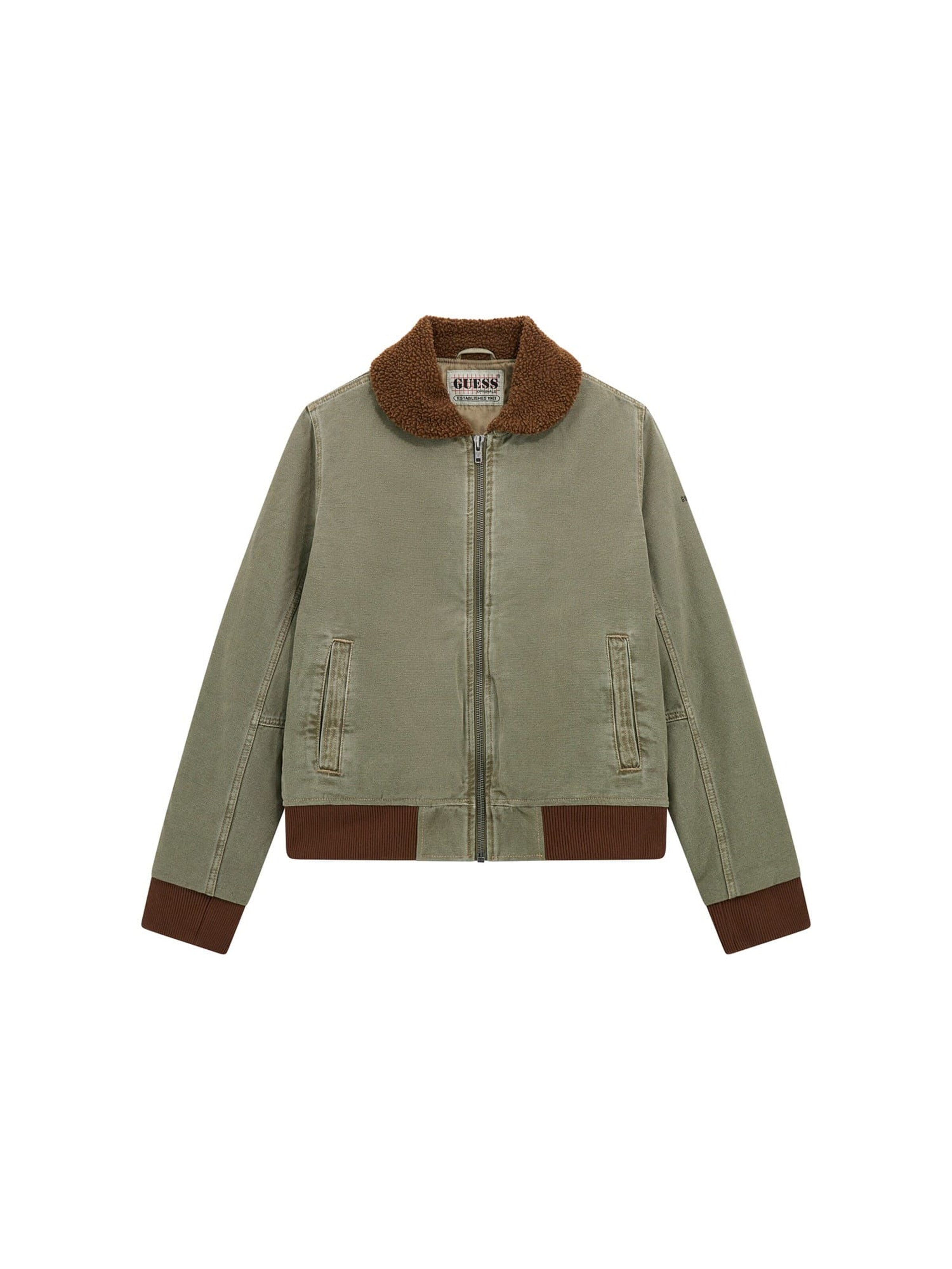 GUESS Between-Season Jacket in Green: front