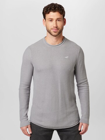 HOLLISTER - Pullover em cinzento: frente