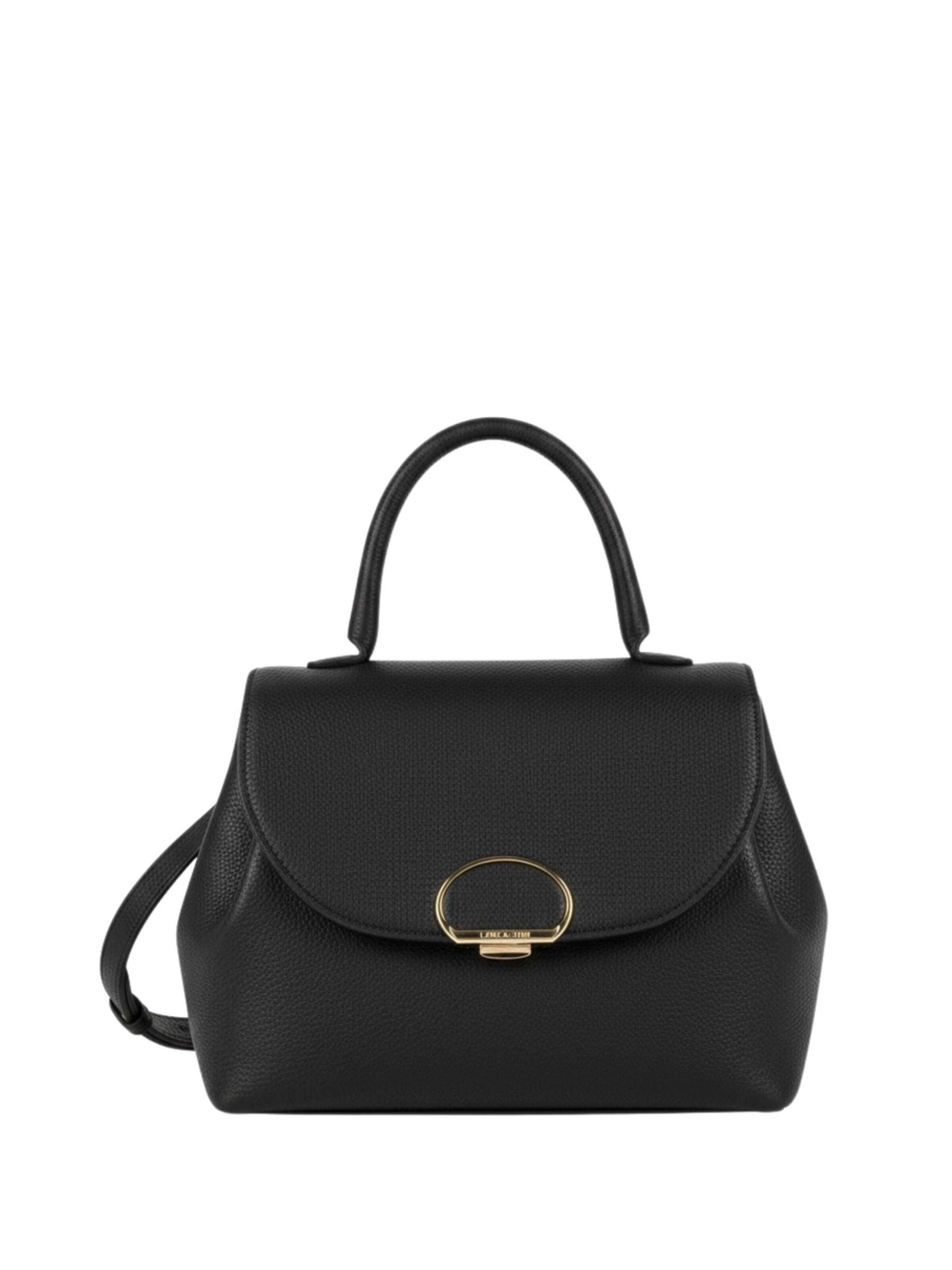 LANCASTER Paris Handtasche 'Lancaster Sac à main A rabat avec fermoir M Milano Pia Noir' in Schwarz: Vorderseite