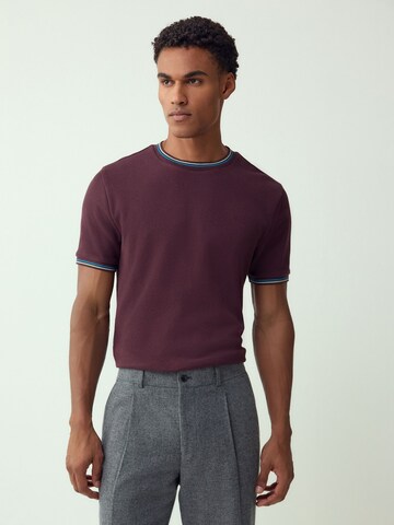 Next Shirt in Bruin: voorkant