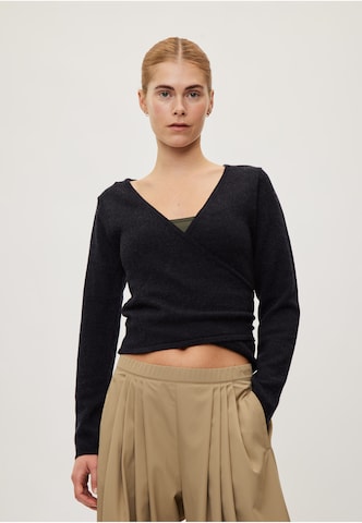 rethinkit studios Strickjacke 'Keep Me' in Blau: Vorderseite